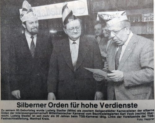 Ludwig Stadler silberner Verdienstorden